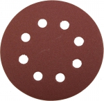 Круг шлифовальный "МАСТЕР" универсальный, из абразивной бумаги на велкро основе, 8 отверстий, Р120, 115мм, 5шт, ЗУБР, 35560-115-120