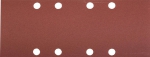 Лист шлифовальный "МАСТЕР" универсальный на зажимах, 8 отверстий по краю, для ПШМ, Р320, 93х230мм, 5шт, ЗУБР, 35591-320
