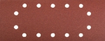 Лист шлифовальный "МАСТЕР" универсальный на зажимах, 14 отверстий по периметру, для ПШМ, Р180, 115х280мм, 5шт, ЗУБР, 35594-180