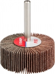 Круг шлифовальный "МАСТЕР" веерный лепестковый, на шпильке, тип КЛО, зерно-электрокорунд нормальный, P80, 20х50мм, ЗУБР, 36601-080