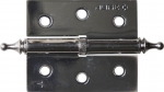 Петля дверная разъемная "ЭКСПЕРТ", 1 подшипник, цвет хром (CP), левая, с крепежом, 75х63х2,5мм, 2 шт, ЗУБР, 37605-075-2L