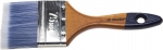 Кисть плоская "АКВА-МАСТЕР", искусственная щетина, деревянная ручка, 75мм, ЗУБР, 4-01007-075