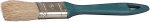 Кисть плоская "УНИВЕРСАЛ-МАСТЕР" "КП-11", натуральная щетина, пластмассовая ручка, 25мм, ЗУБР, 4-01011-025