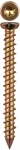 Шурупы рамные универсальные с потайной головкой, хроматированные, TORX 30, 7,5х72мм, ТФ6, 4шт, ЗУБР, 4-300486-75-072