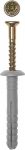 Дюбель-гвоздь полипропиленовый, грибовидный бортик, 6x80мм, ТФ6, 5шт, ЗУБР, 4-301356-06-080