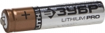 Батарейка Lithium PRO, литиевая Li-FeS2, AAA, 1,5В, 2шт, ЗУБР