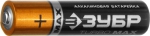 Батарейка "TURBO MAX" щелочная (алкалиновая), тип AA, 1,5В, 4шт на карточке, ЗУБР, 59206-4C