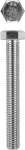 Болт с шестигранной головкой, DIN 933, класс прочности 8.8, оцинкованный, M6 x 25мм, 500шт, KRAFTOOL, 303074-06-025