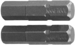 Биты "ЕХPERT" торсионные кованые, Cr-Mo сталь, E 1/4", HEX3, 50 мм, 2 шт, KRAFTOOL, 26127-3-50-2
