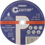 Профессиональный диск отрезной по металлу и нержавеющей стали Profi Т41-230 х 1,6 х 22,2 мм CUTOP 40016т