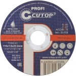 Профессиональный диск отрезной по металлу и нержавеющей стали Profi Т41-115 х 1,6 х 22,2 мм CUTOP 50-558