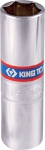 Головка свечная шестигранная 3/8", 14 мм, пружинный фиксатор, KING TONY, 36A514