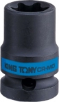 Головка торцевая ударная TORX Е-стандарт 1/2", E12, L = 38 мм, KING TONY, 457512M