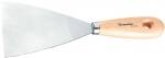 Шпательная лопатка из нержавеющей стали, 80 мм, деревянная ручка, MATRIX MASTER, 82207