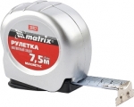 Рулетка Magnetic, 7,5 м х 25 мм, магнитный зацеп, MATRIX, 31012
