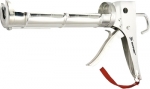 Пистолет для герметика, 310 мл, "полуоткрытый", хромир., зубчатый шток 7 мм, MATRIX, 88640