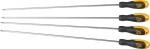 Набор: Отвертки, хромомолибденовая сталь S2, двухкомпонентные рукоятки, магнитный наконечник, 4 предм, JCB, JSD023