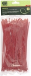 Хомуты 200 * 3,6 мм пластиковые красные 100 шт СИБРТЕХ 45502