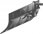 Отвал снежный ТИП.2 (для моделей МБ, Каскад, Кадви, Нева) обрезиненный нож, ширина 1000 мм, высота 367 мм, ЦЕЛИНА