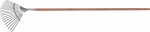 Веерные грабли c деревянным черенком стальные покрытые эпоксидом LUXE PALISAD 617888