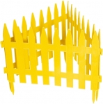 Забор декоративный "Рейка" 28 х 300 см желтый PALISAD 65000