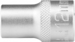 Головка торцевая 12 мм 12-гранная CrV под квадрат 1/2" хромированная STELS 13655