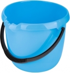 Ведро пластмассовое круглое 12л, голубое, ELFE, 92956