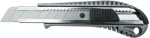 Нож технический "Классик", металл. Корпус, резиновая вставка, 18 мм, КОНТРФОРС, 020060