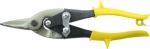 Ножницы по жести "Лайт", инструментальная сталь, пластиковые ручки, прямые, КОНТРФОРС, 112110