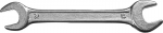 Ключ рожковый гаечный, белый цинк, 12х13мм, СИБИН, 27014-12-13