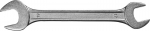 Ключ рожковый гаечный, белый цинк, 17х19мм, СИБИН, 27014-17-19