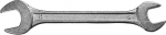 Ключ рожковый гаечный, белый цинк, 19х22мм, СИБИН, 27014-19-22
