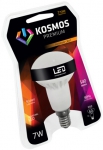 Светодиодная лампа рефлектор R50 Е14, 7Вт, 230v, 3000K, КОСМОС