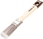 Кисть плоская "Эксперт" 1" деревянная ручка смешанная щетина для пропиток морилок лазурей. TOPEX 20B951