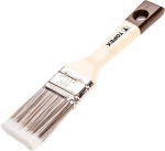 Кисть плоская "Эксперт" 1,5" деревянная ручка смешанная щетина для пропиток морилок лазурей. TOPEX 20B952