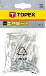 Заклепки алюминиевые, 4,0 x 10 мм, 50 шт, TOPEX, 43E402