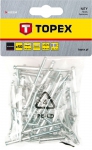 Заклепки алюминиевые, 4,8 x 14,5 мм, 50 шт, TOPEX, 43E504