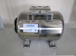 Гидроаккумулятор, горизонтальный, нержавеющая сталь, мембрана EPDM, 24 л, UNIPUMP, 85109