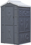 Мобильная туалетная кабина Стандарт Экосервис-Плюс, цвет серый, ЭКОМАРКА, 019