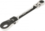 Ключ накидной шарнирный с трещоткой, 8 х 10, 125 мм, JTC, JTC-5033