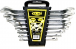 Набор ключей рожковых кованная CrV сталь матовое покрытие 6-22 мм KLAS IK01-308