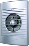 Вентилятор осевой вытяжной с обратным клапаном D 100 декоративный DICITI STANDARD 4C gray metal
