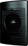 Вентилятор осевой вытяжной с обратным клапаном D 100 декоративный DICITI STANDARD 4C black Al