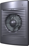 Вентилятор осевой вытяжной с обратным клапаном D125 декоративный DICITI STANDARD 5C dark gray met