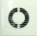 Вентилятор осевой вытяжной с обратным клапаном D 125 декоративный DICITI SLIM 5C Ivory