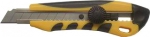 Нож 18 мм, сегментный круговой фиксатор, комбинированный корпус SKRAB 26751