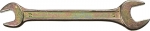 Ключ рожковый гаечный желтый цинк 13 х 17 мм DEXX 27018-13-17