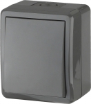Выключатель с подсветкой IP54 10АХ-250В ОУ Эксперт серый (16/160/2560) ЭРА Б0020672