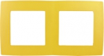 Рамка на 2 поста 12 жёлтый (10/100/3600) ЭРА Б0019395