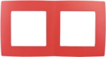 Рамка на 2 поста 12 красный (10/100/2500) ЭРА Б0019397
